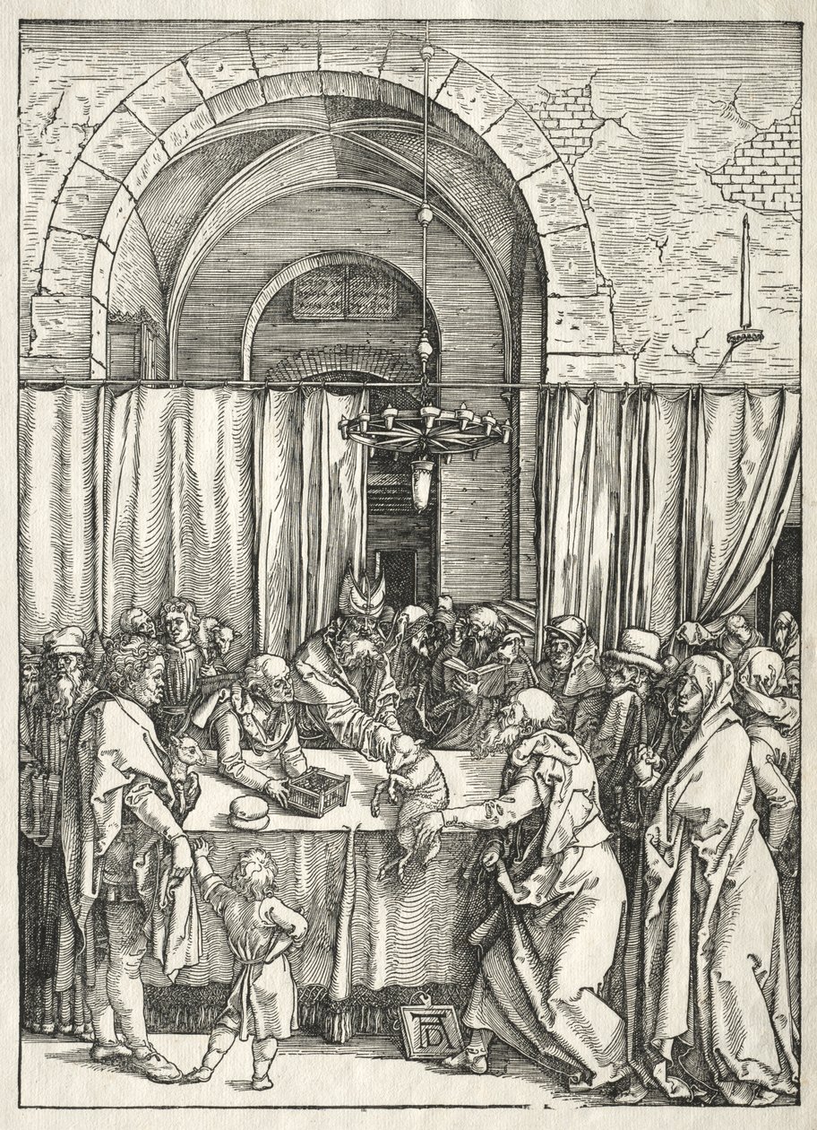 Życie Dziewicy: Odrzucenie Ofiary Joachima autorstwa Albrecht Dürer