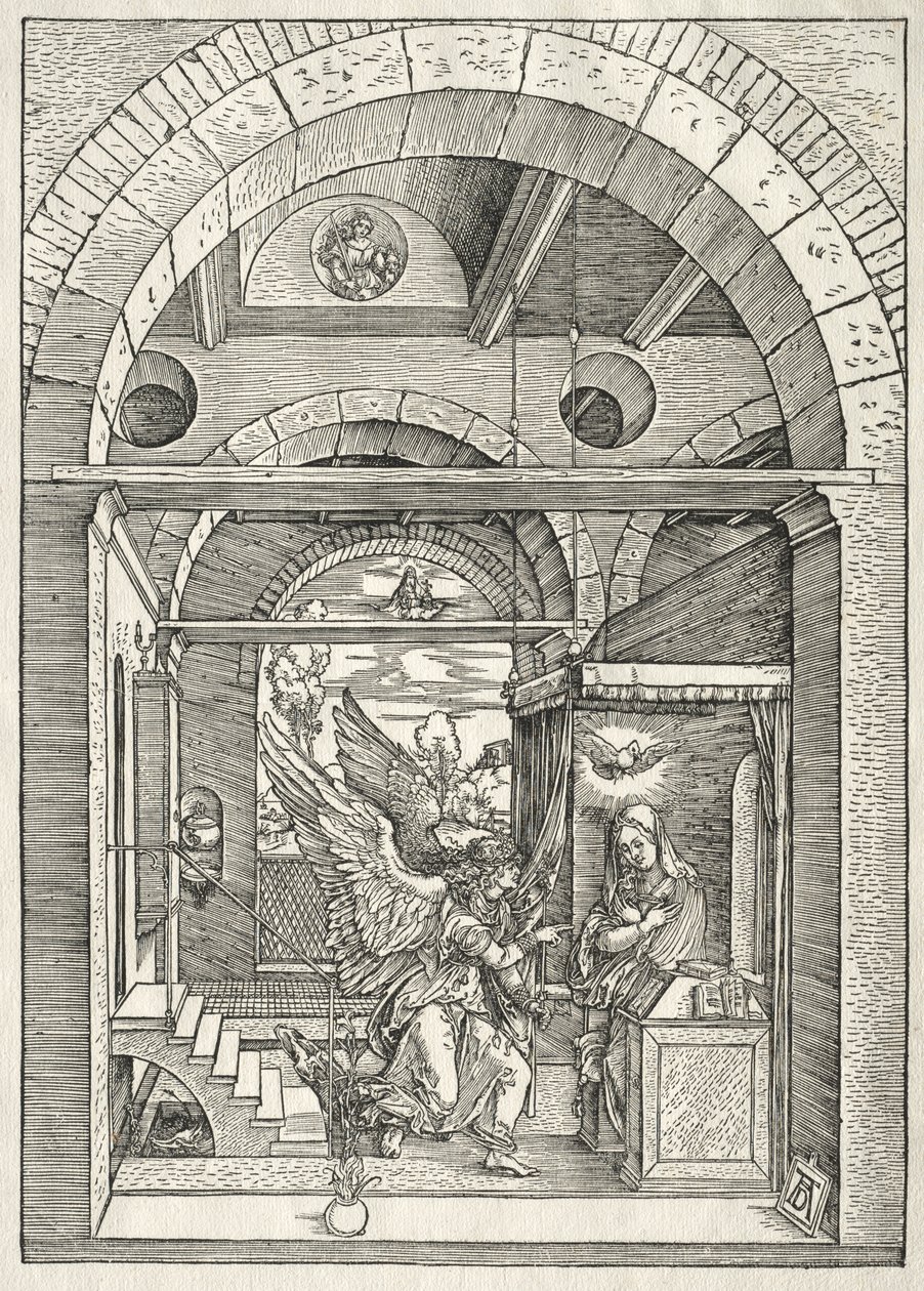Życie Dziewicy: Zwiastowanie autorstwa Albrecht Dürer