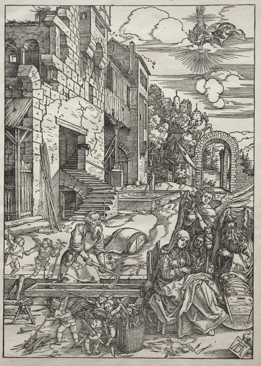 Życie Dziewicy: Odpoczynek w Egipcie autorstwa Albrecht Dürer