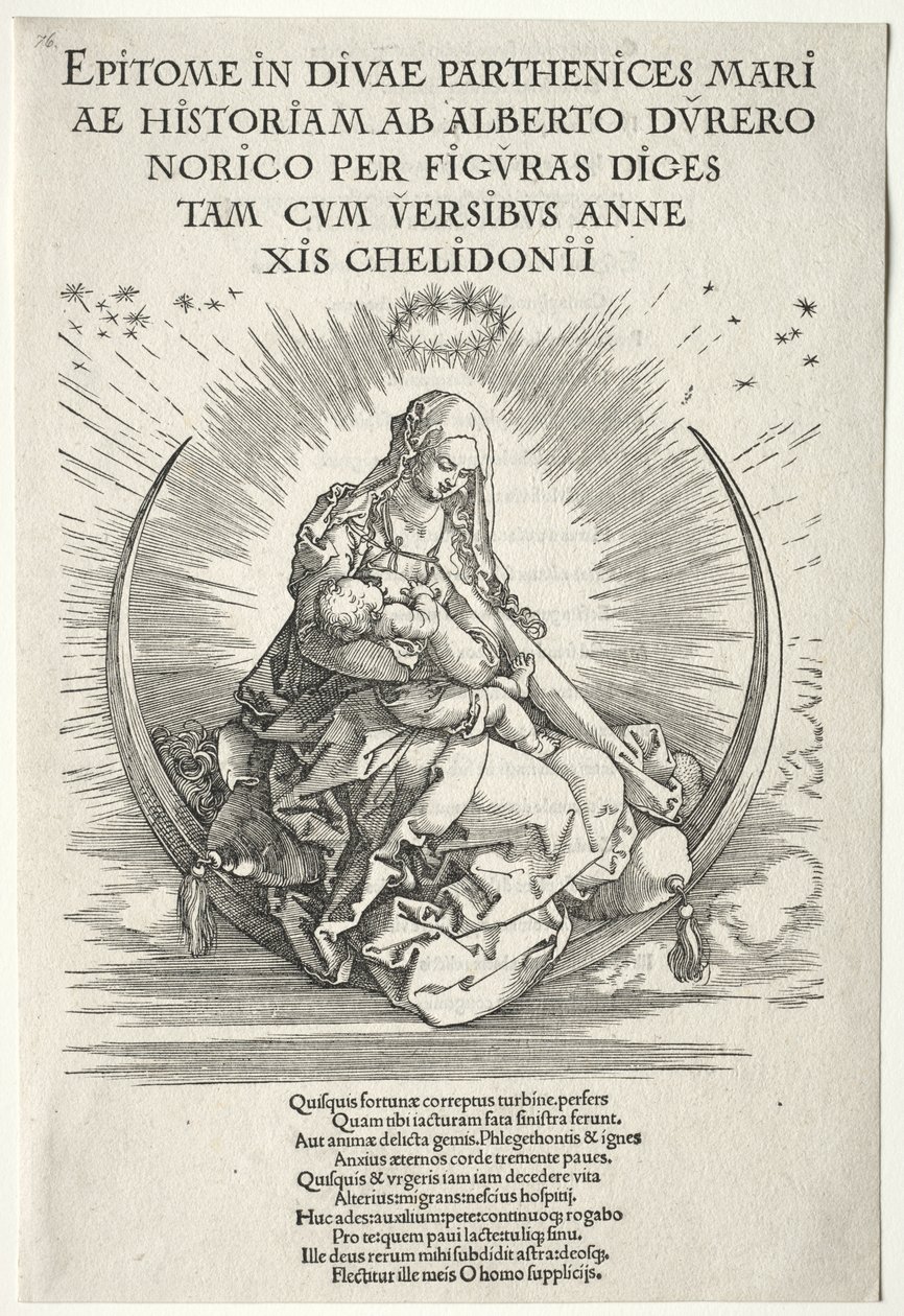 Życie Dziewicy: Strona tytułowa autorstwa Albrecht Dürer