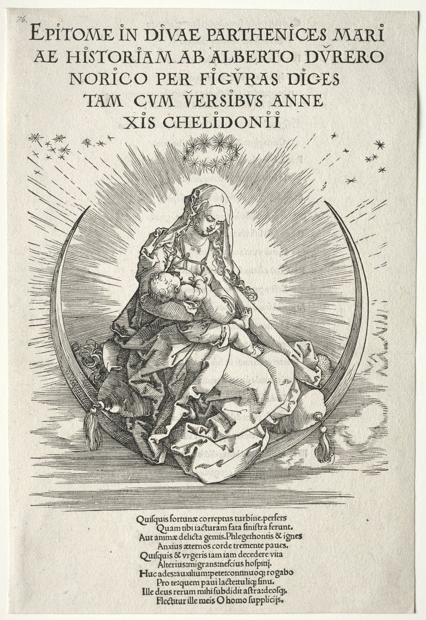 Życie Dziewicy: Strona tytułowa, 1511. autorstwa Albrecht Dürer