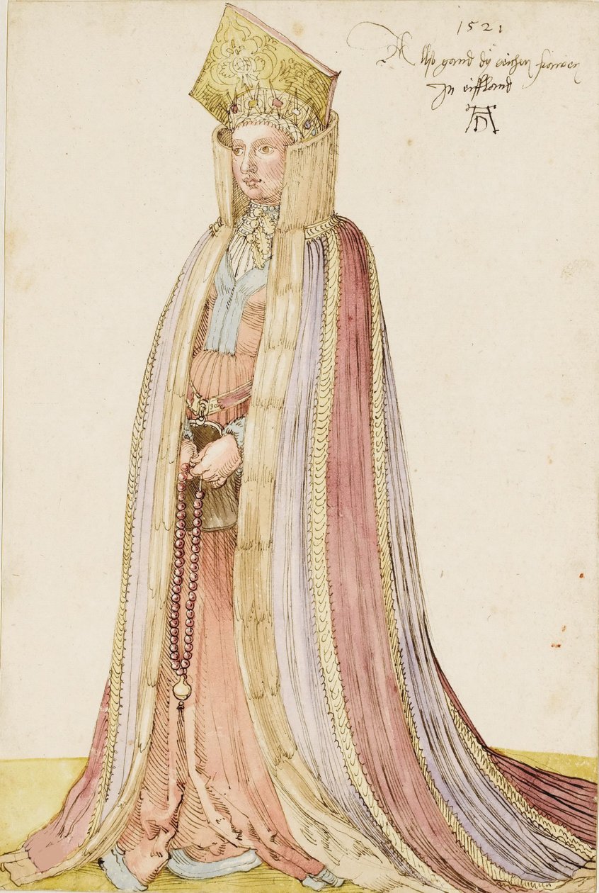 Pani Inflancka, 1521. autorstwa Albrecht Dürer