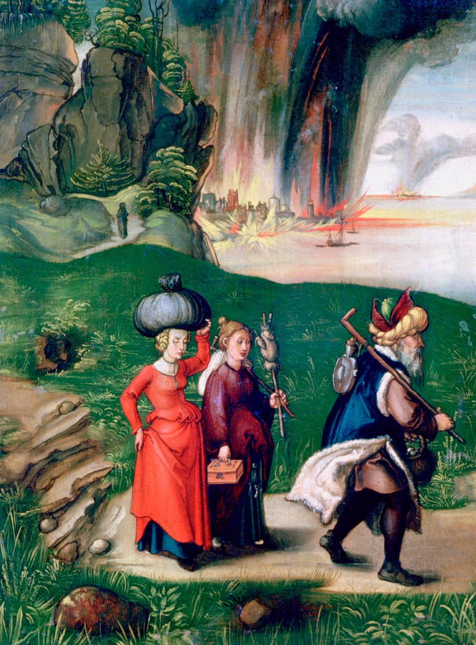 Lot i jego córki, 1496-1499 autorstwa Albrecht Dürer