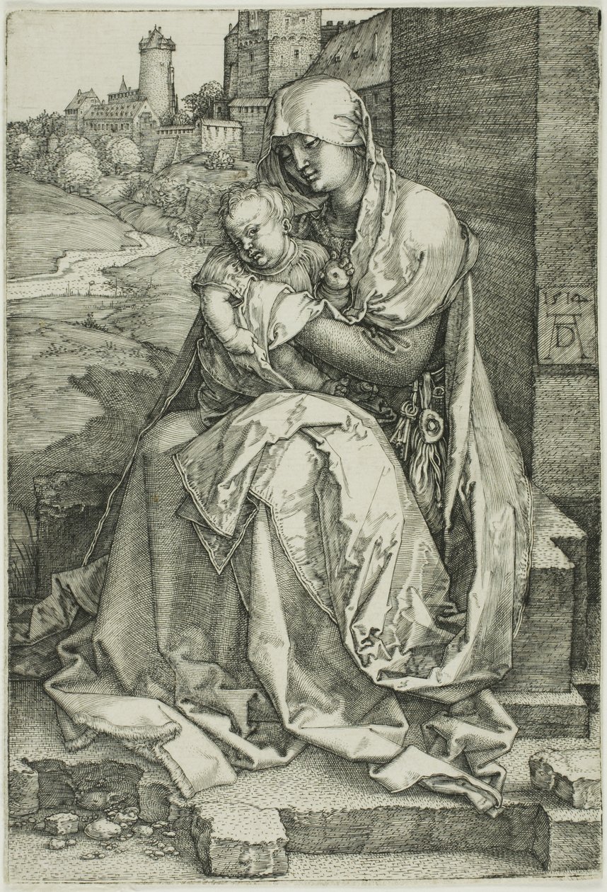 Madonna przy ścianie autorstwa Albrecht Dürer