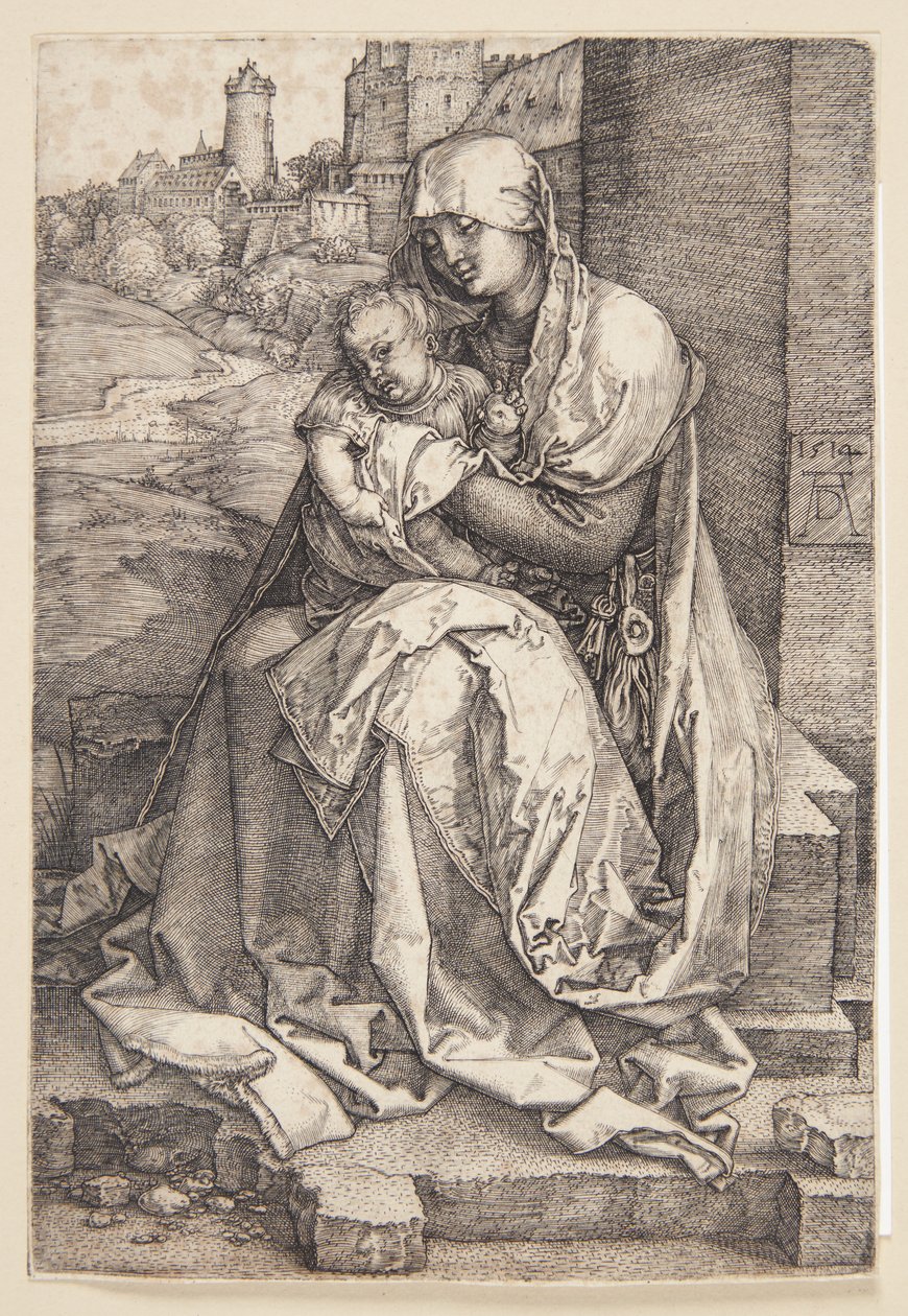 Madonna przy ścianie autorstwa Albrecht Dürer