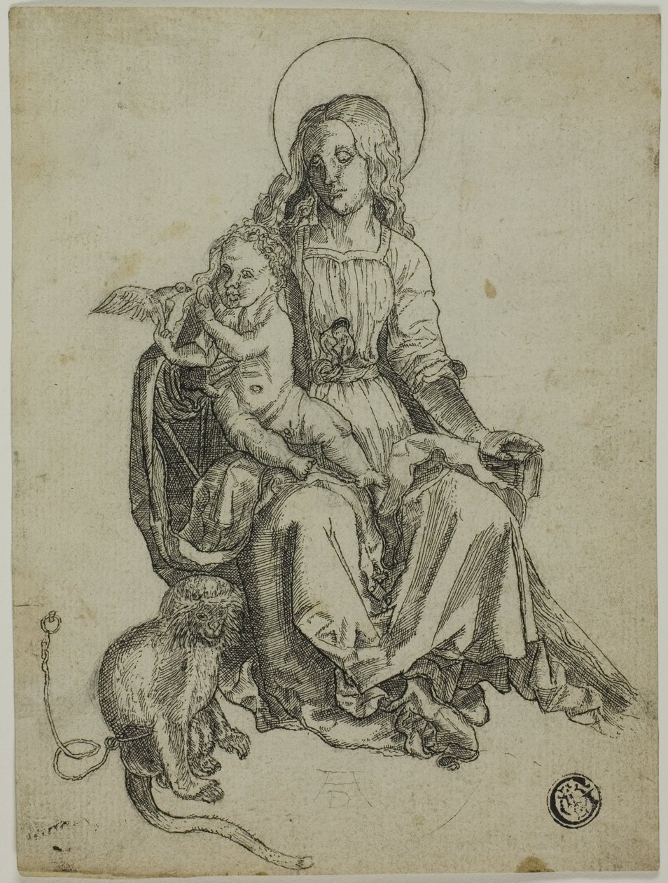 Madonna z Małpą autorstwa Albrecht Dürer
