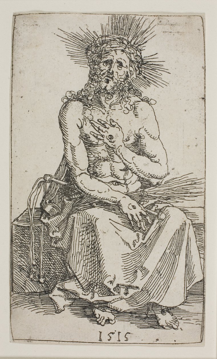 Siedzący Mąż Smutków autorstwa Albrecht Dürer