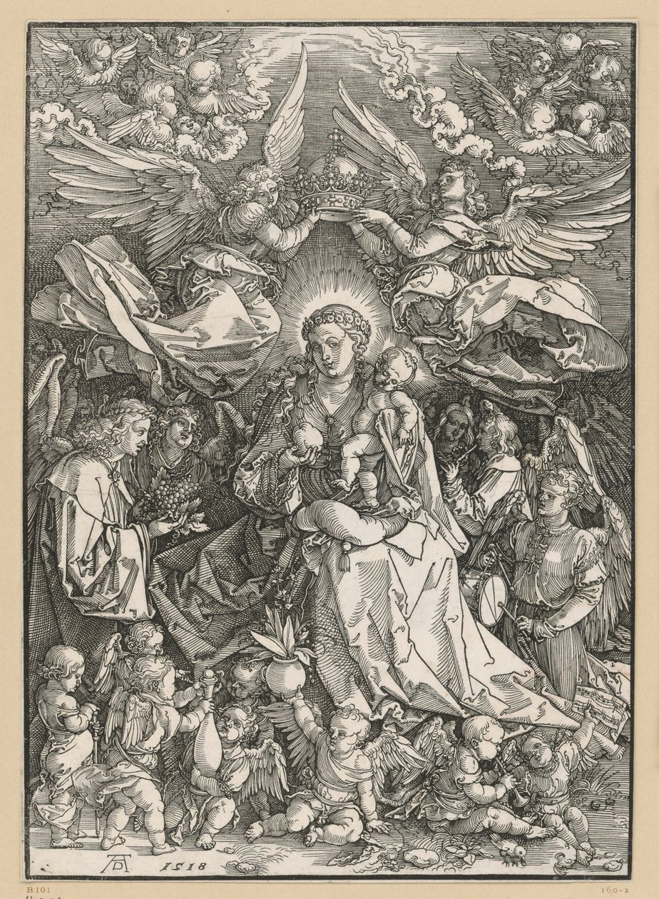 Maria jako królowa aniołów autorstwa Albrecht Dürer