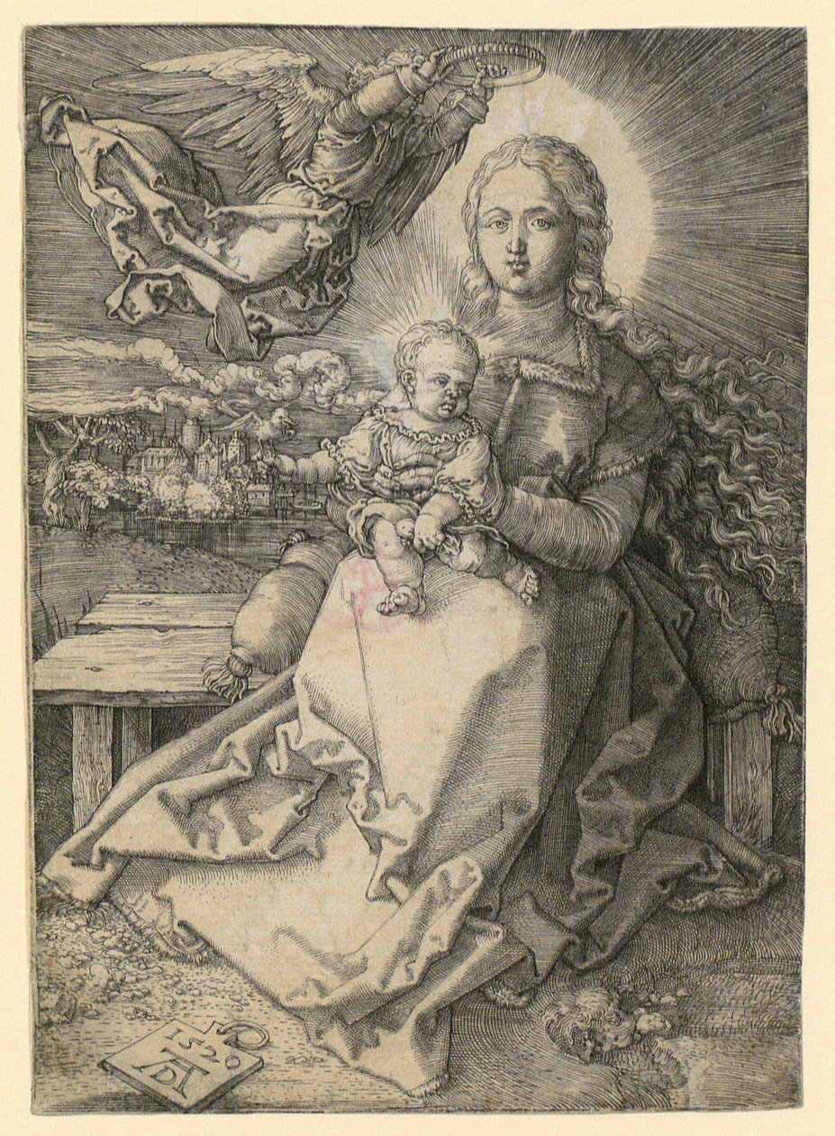 Maria koronowana przez anioła autorstwa Albrecht Dürer