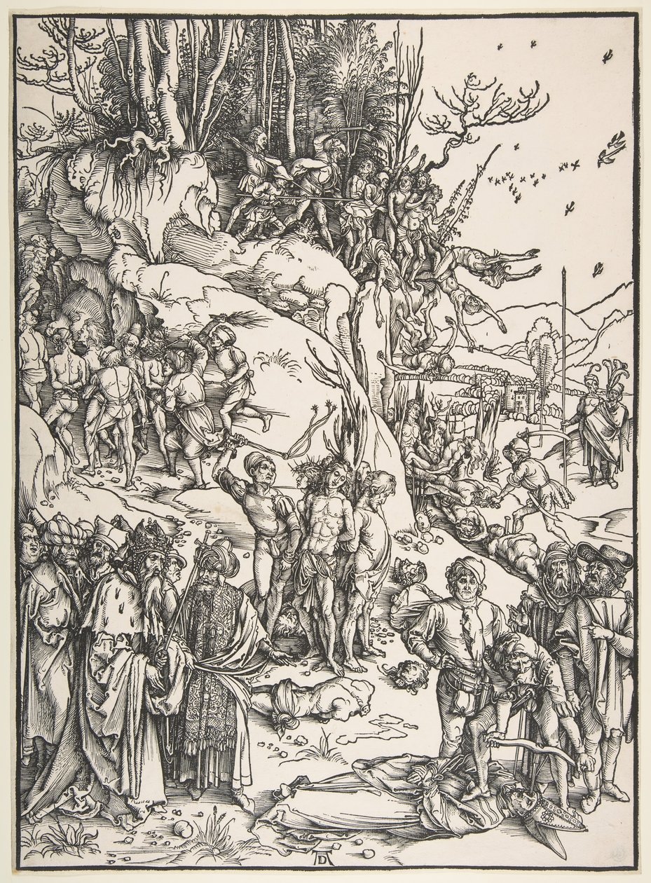 Męczeństwo Dziesięciu Tysięcy autorstwa Albrecht Dürer
