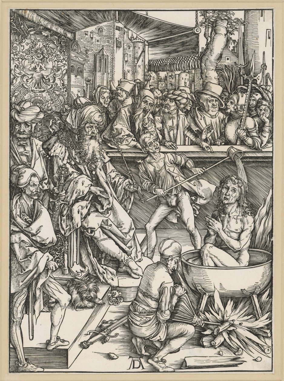 Męczeństwo Jana (Apokalipsa) autorstwa Albrecht Dürer