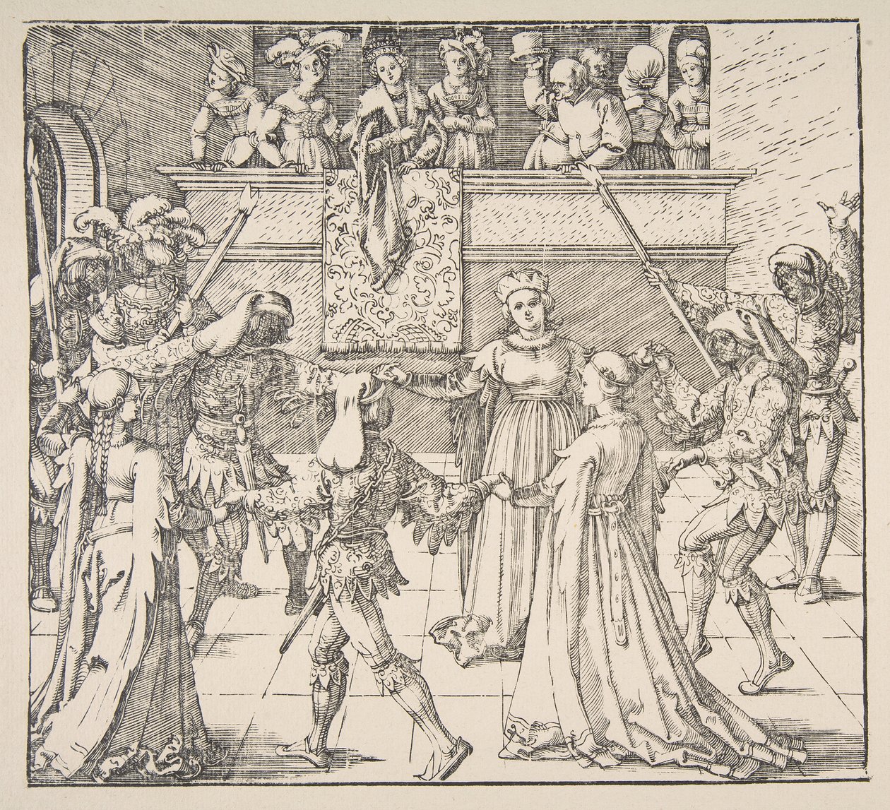Taniec maskarady z pochodniami, 1922. autorstwa Albrecht Dürer