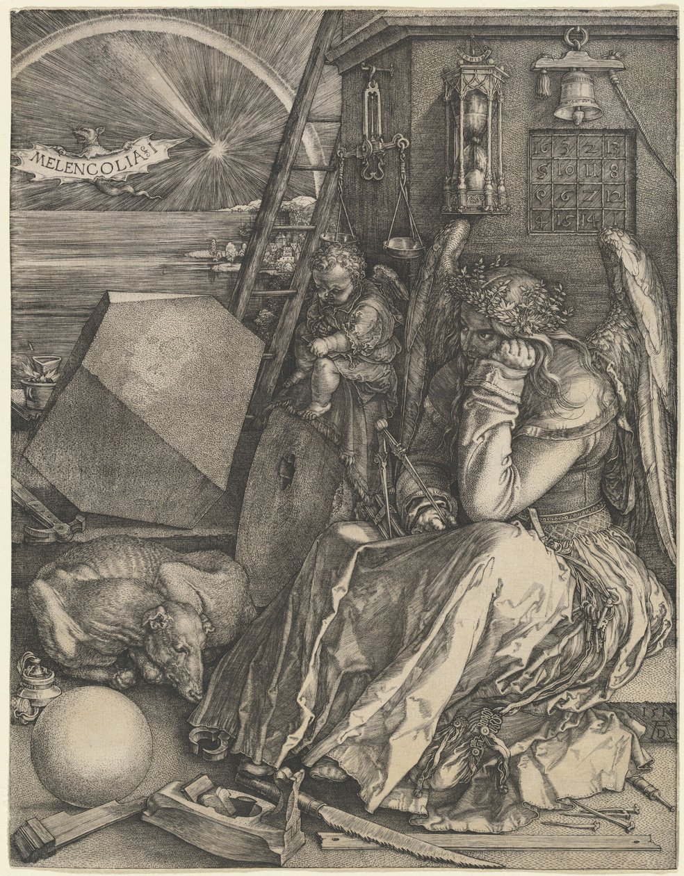 Melankolia I autorstwa Albrecht Dürer