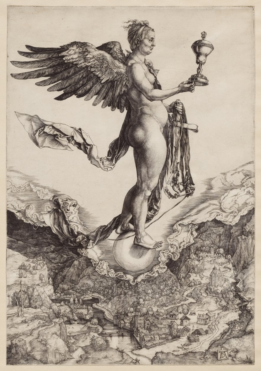 Nemezis (Wielka fortuna) autorstwa Albrecht Dürer