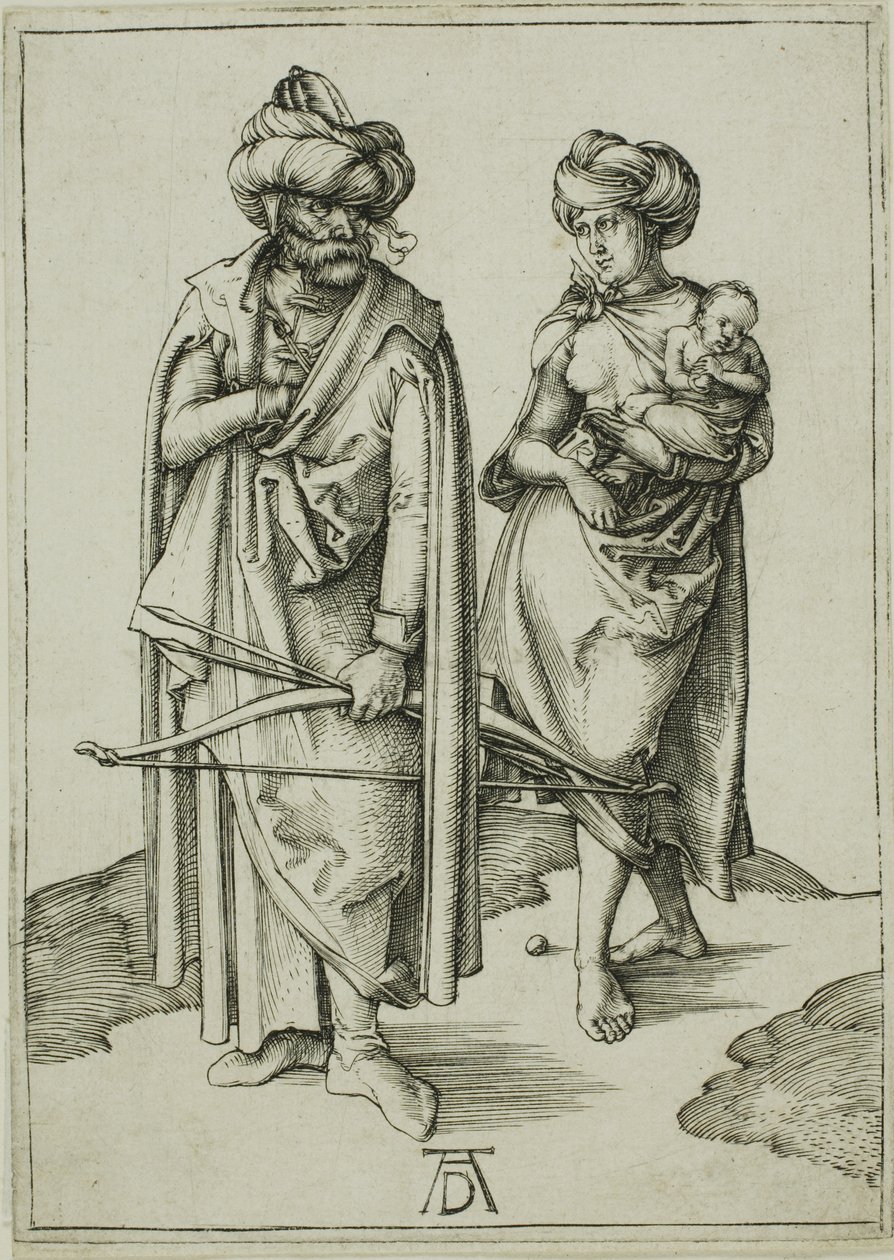 Rodzina orientalna autorstwa Albrecht Dürer