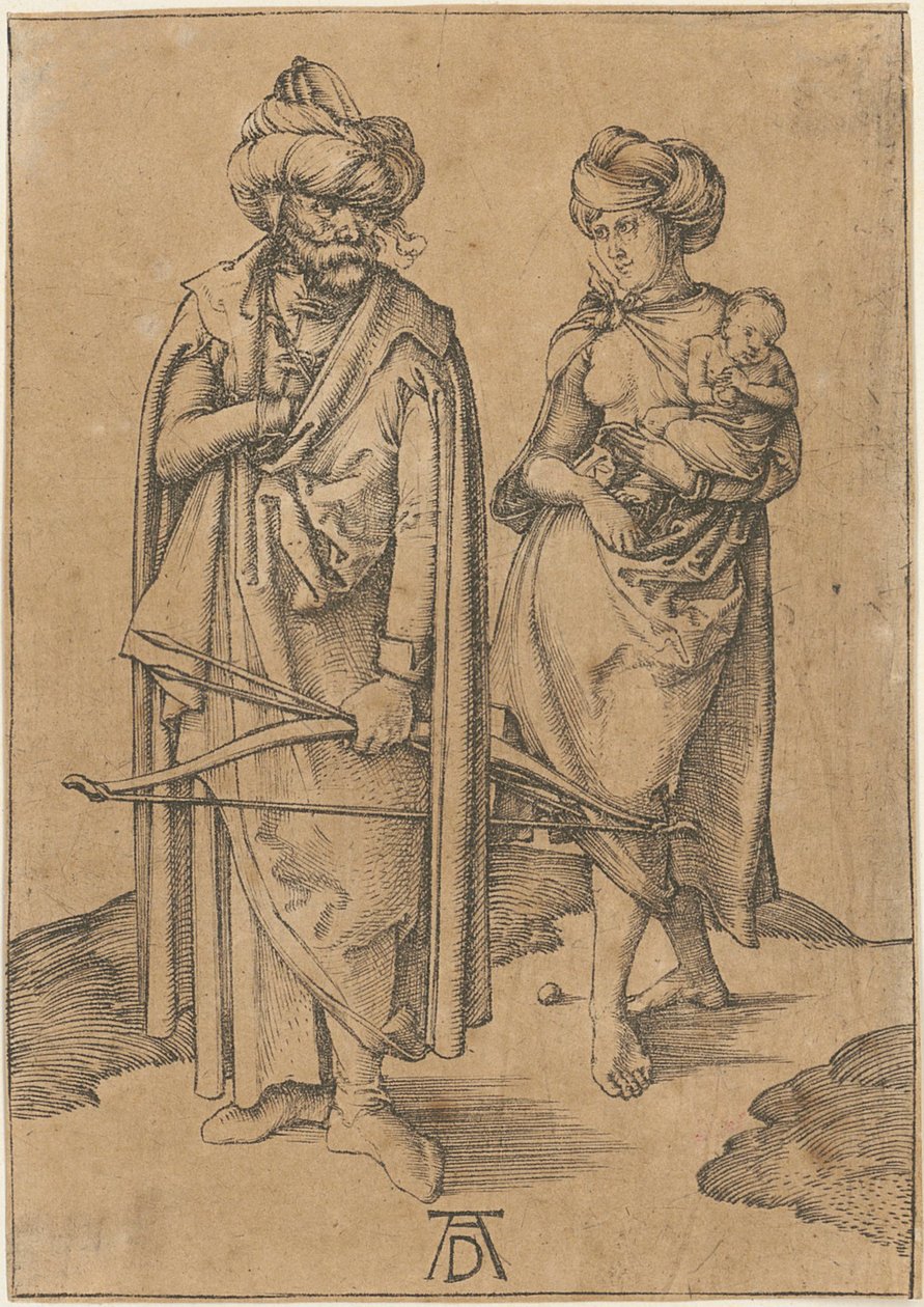 Orientalczyk i jego żona autorstwa Albrecht Dürer