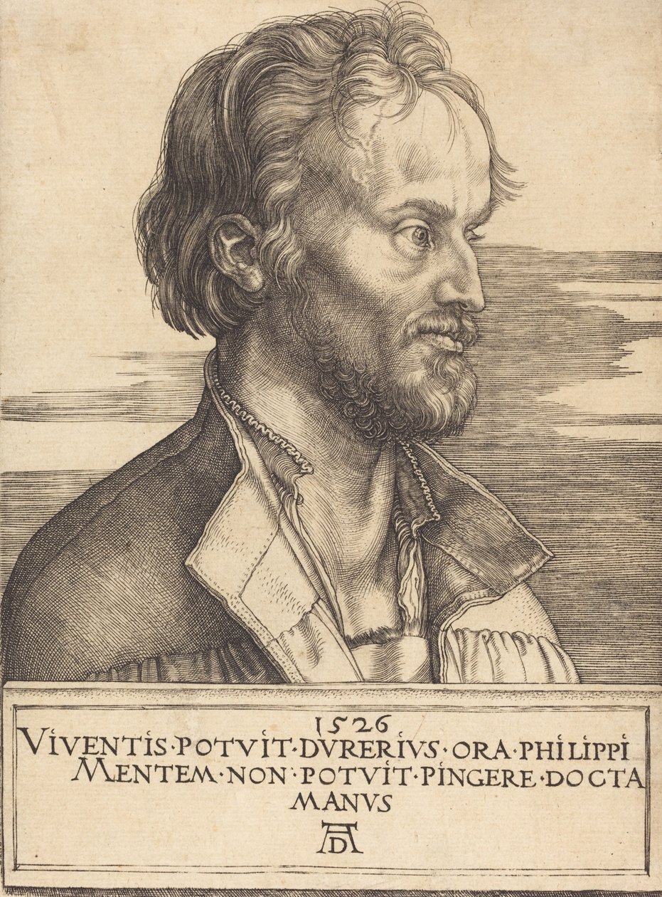 Filip Melanchton, 1526. autorstwa Albrecht Dürer