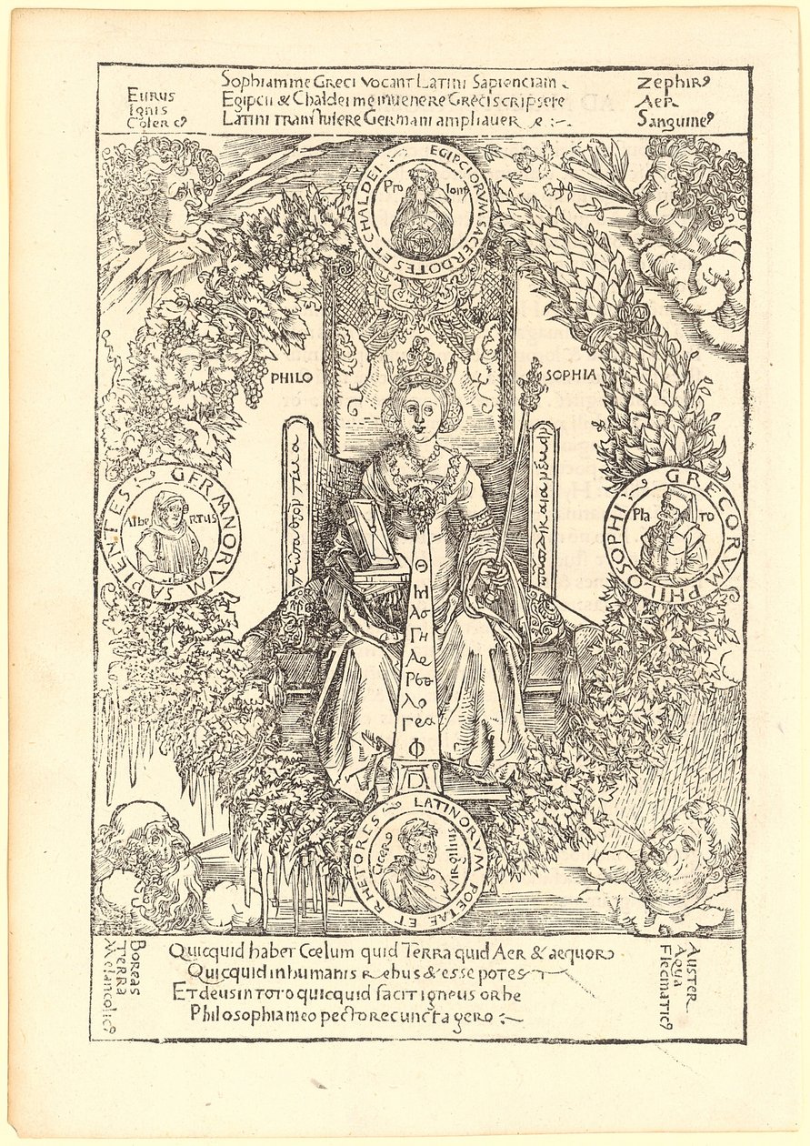Filozofia (Philosophia) autorstwa Albrecht Dürer