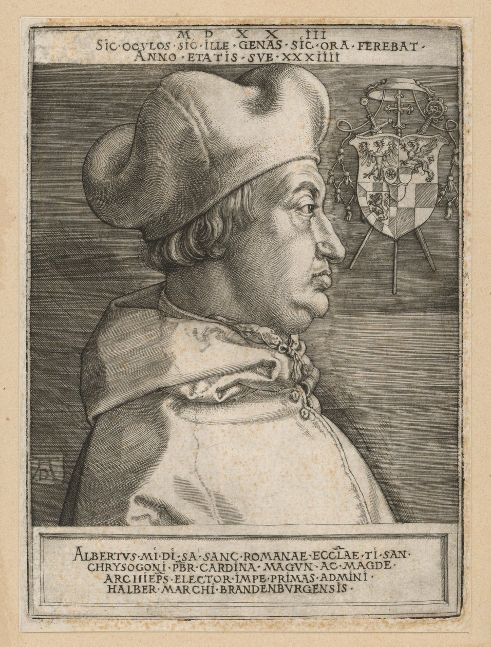 Portret kardynała Albrechta z Brandenburgii autorstwa Albrecht Dürer
