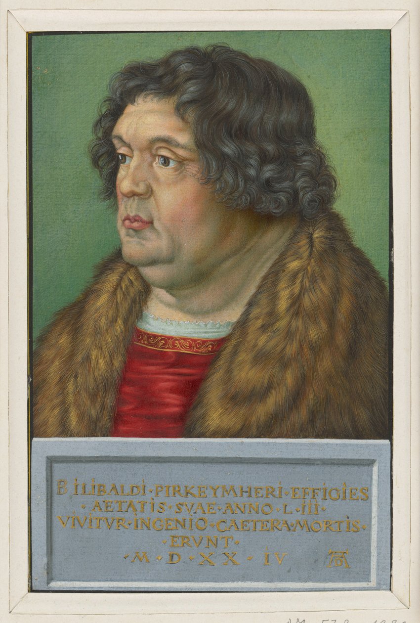 Portret Willibalda Pirckheimera autorstwa Albrecht Dürer