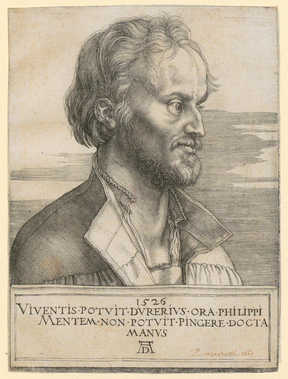 Portret Philippa Melanchthona autorstwa Albrecht Dürer