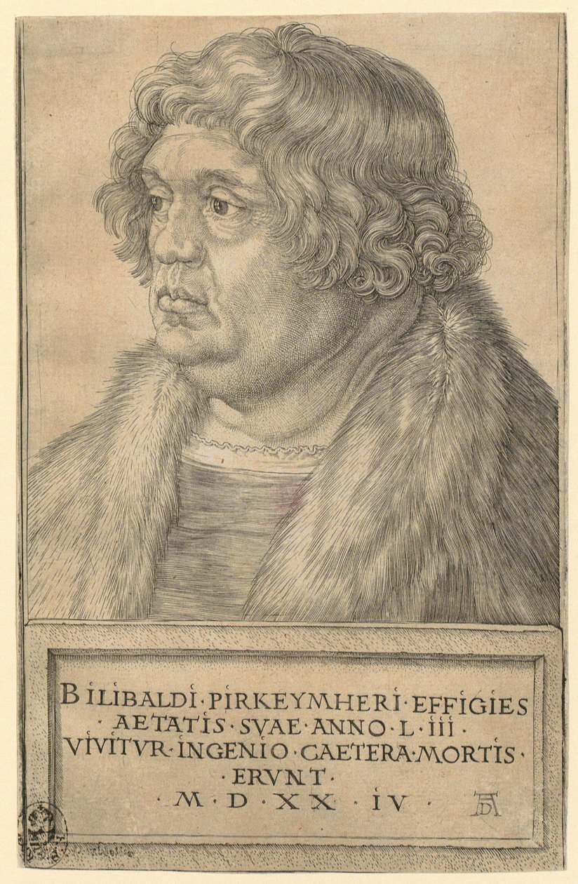 Portret Willibalda Pirckheimera autorstwa Albrecht Dürer