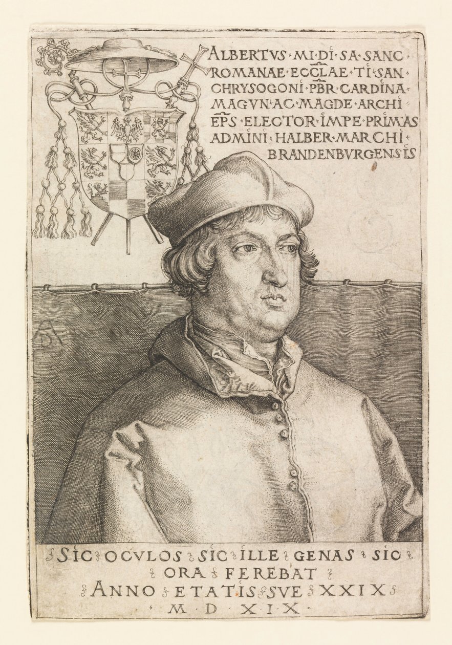 Portret Alberta z Moguncji autorstwa Albrecht Dürer