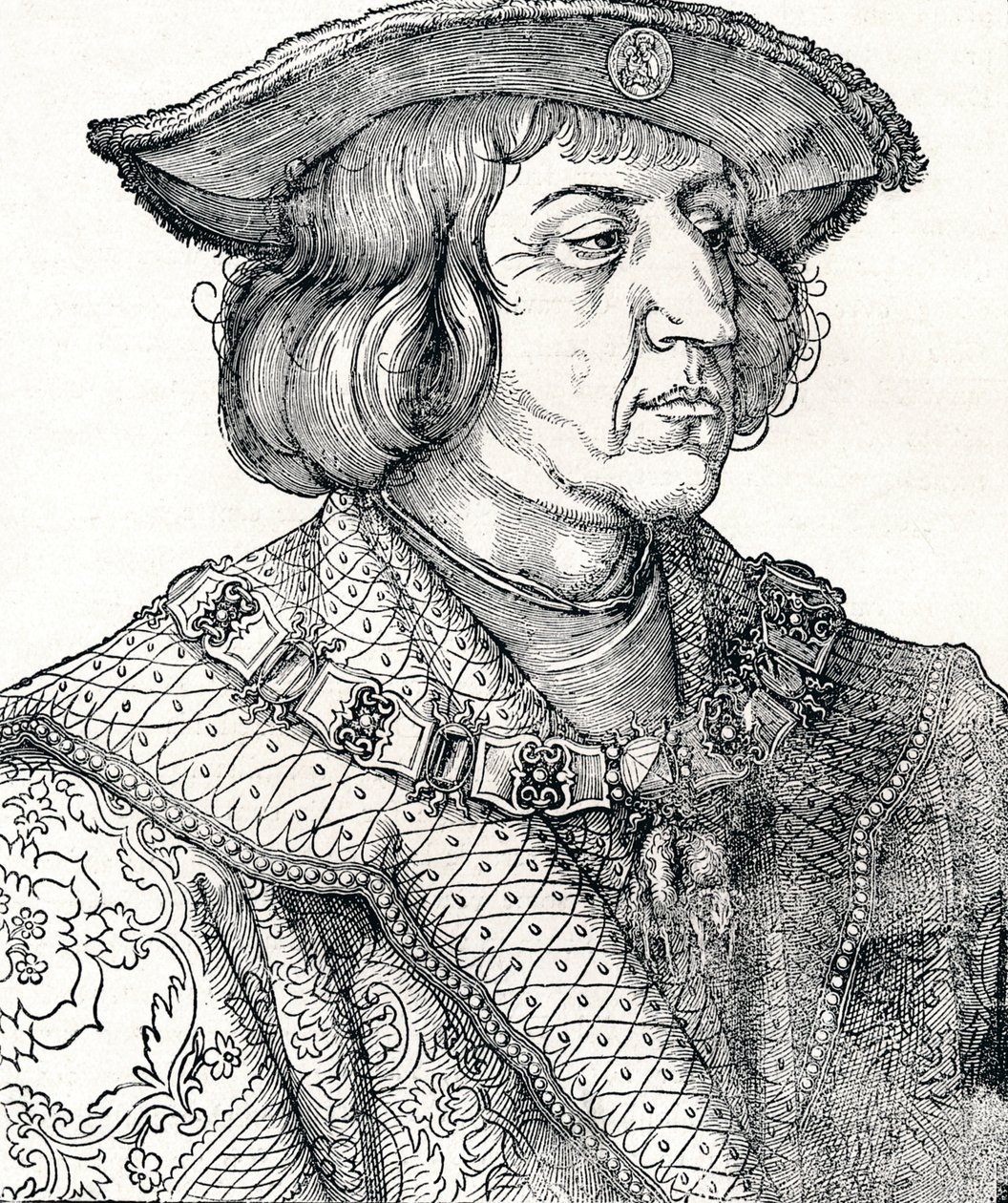 Portret cesarza Maksymiliana I, 1511, 1906 autorstwa Albrecht Dürer
