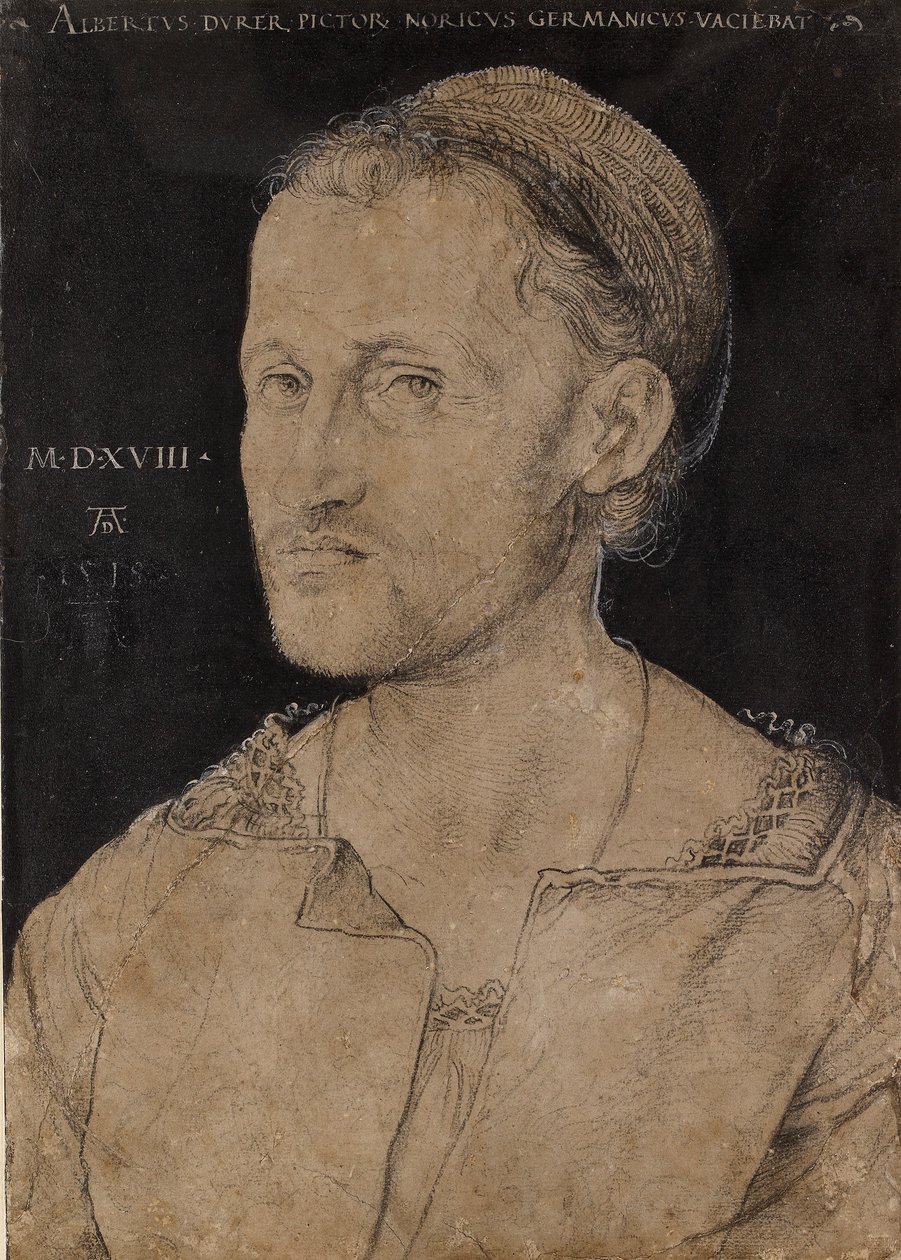 Portret Hansa Burgkmaira, 1518 autorstwa Albrecht Dürer