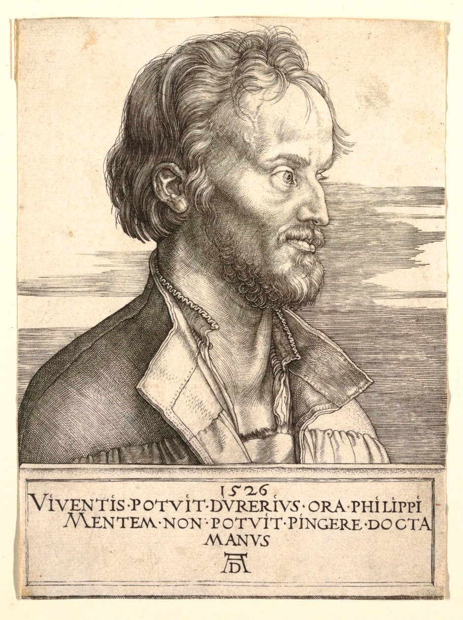 Portret Filipa Melanchtona autorstwa Albrecht Dürer