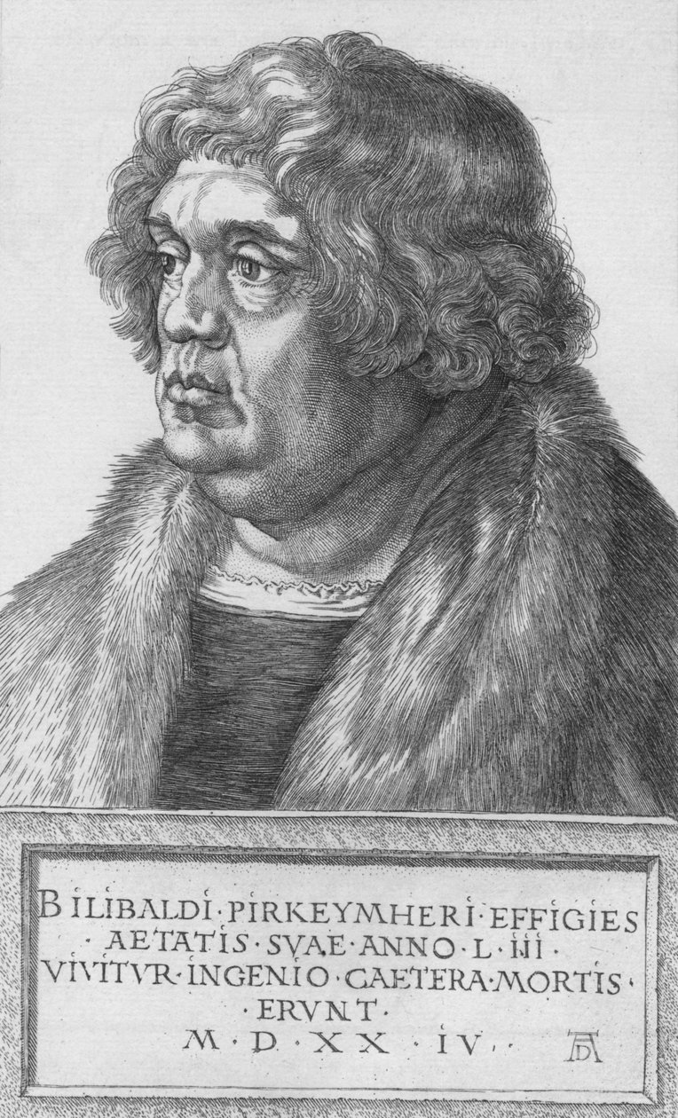 Portret Pirkheimera, 1524, 1906 autorstwa Albrecht Dürer