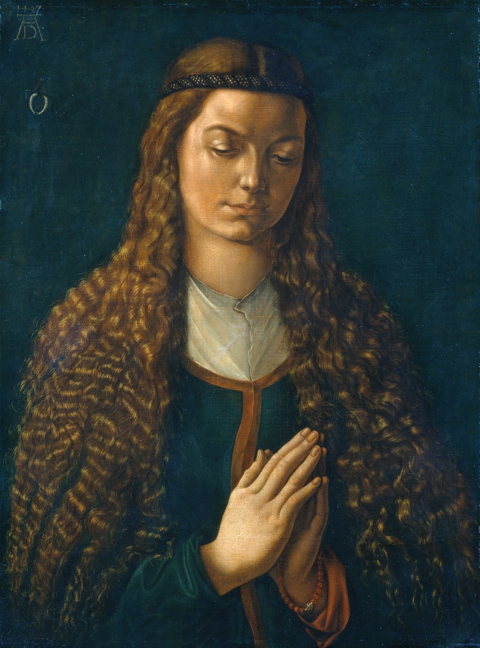 Portret młodej kobiety z rozpuszczonymi włosami autorstwa Albrecht Dürer