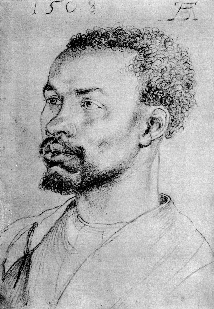 Portret czarnego, 1508, 1936 autorstwa Albrecht Dürer