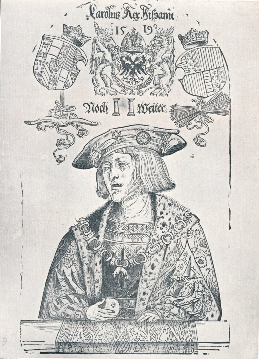 Portret cesarza Karola V, 1519 1906 autorstwa Albrecht Dürer