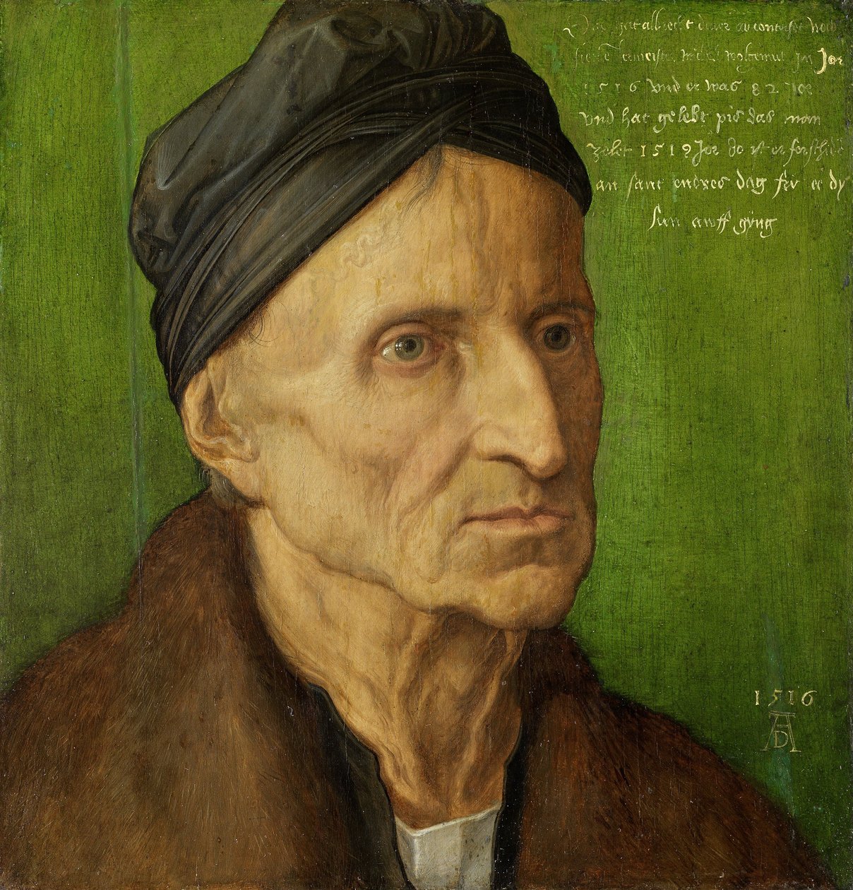 Portret malarza z Norymbergi, Michaela Wolgemuta autorstwa Albrecht Dürer