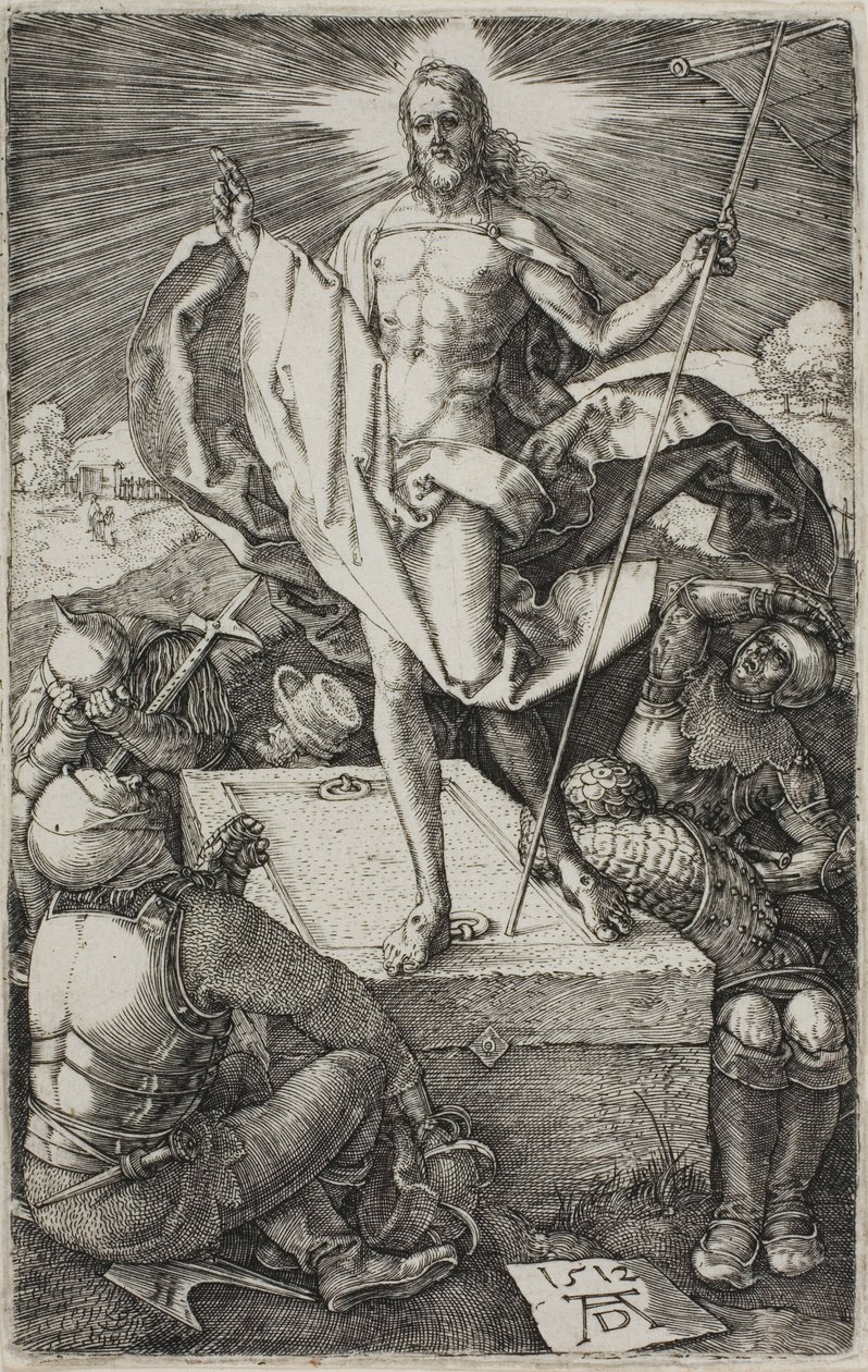 Zmartwychwstanie, z Wyrytej pasji autorstwa Albrecht Dürer