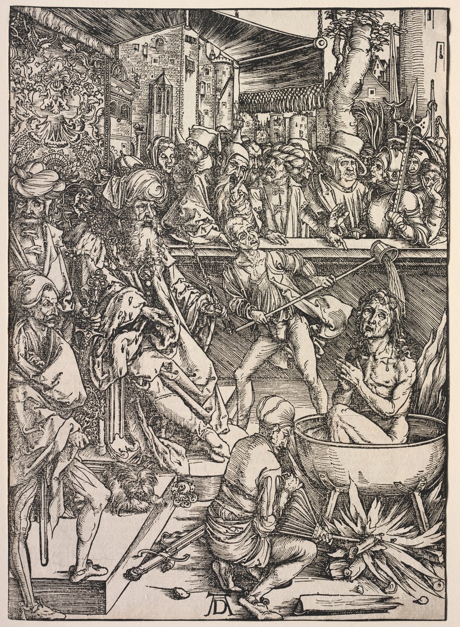 Objawienie św. Jana: męczeństwo św. Jana autorstwa Albrecht Dürer