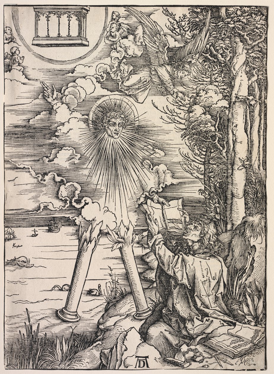 Objawienie św. Jana: św. Jan pożerający księgi autorstwa Albrecht Dürer
