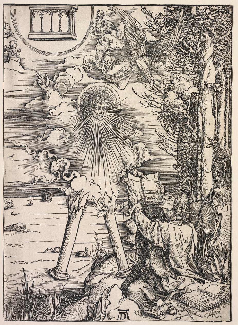Objawienie św. Jana: św. Jan pożerający księgi, 1511. autorstwa Albrecht Dürer