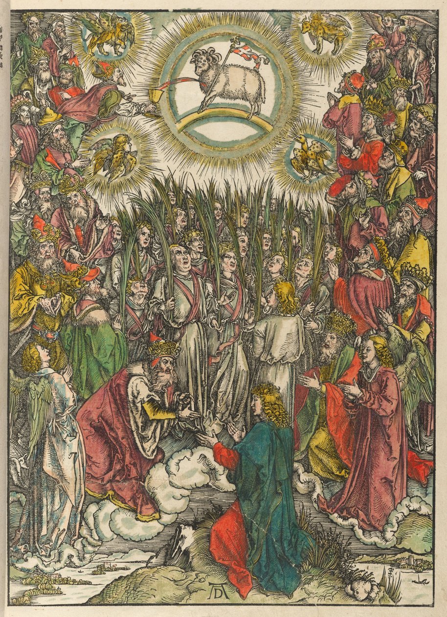Objawienie Świętego Jana: Adoracja Baranka autorstwa Albrecht Dürer