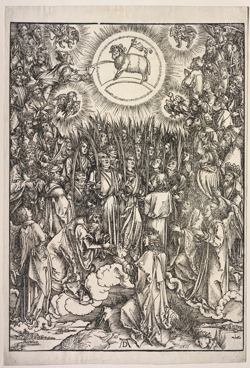 Objawienie św. Jana: Adoracja Baranka, 1511. autorstwa Albrecht Dürer