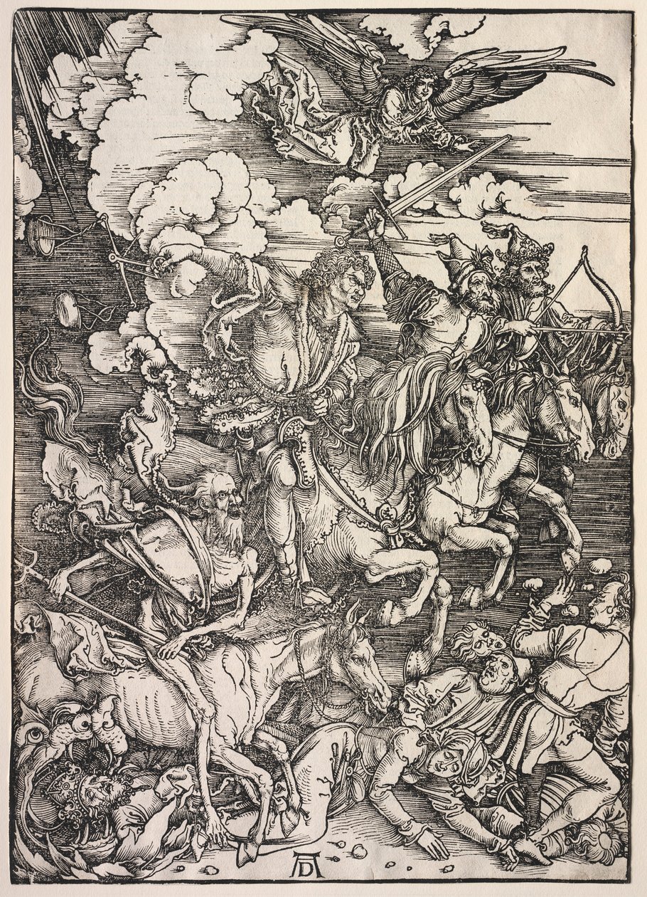 Objawienie św. Jana: Czterej Jeźdźcy, 1511. autorstwa Albrecht Dürer