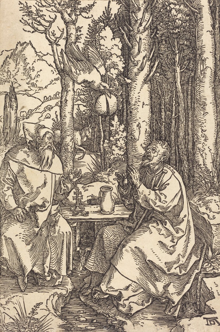 Św. Antoni i Św. 1504. autorstwa Albrecht Dürer