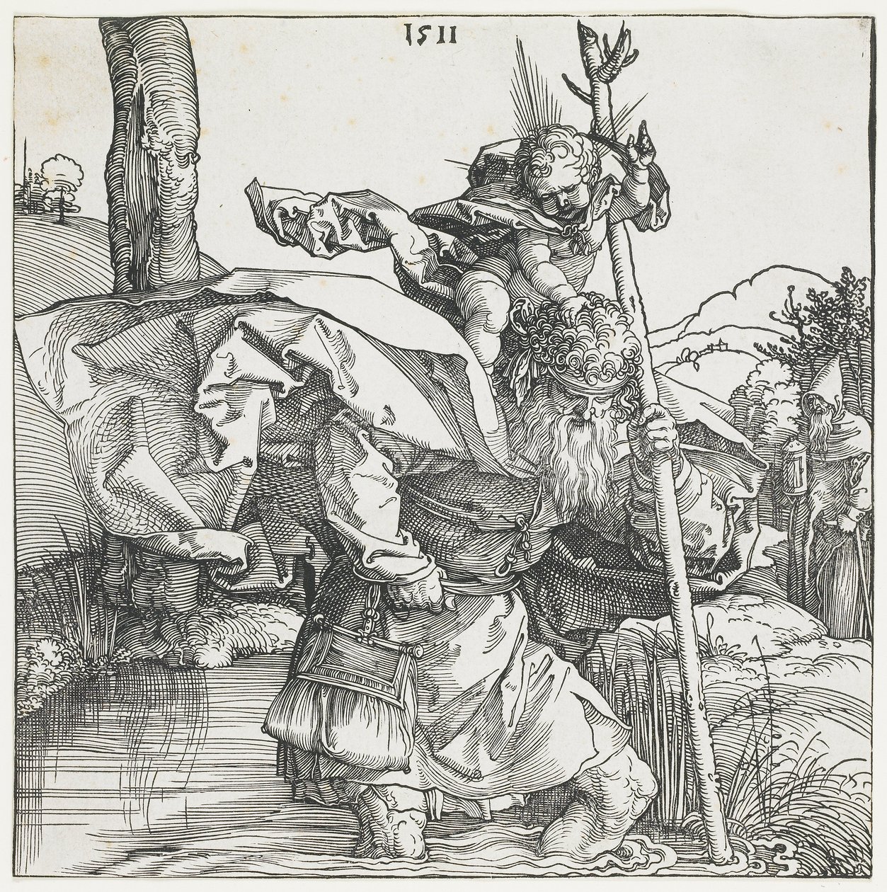 Święty Krzysztof autorstwa Albrecht Dürer