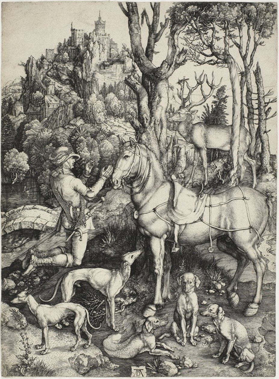 Święty Eustachy autorstwa Albrecht Dürer