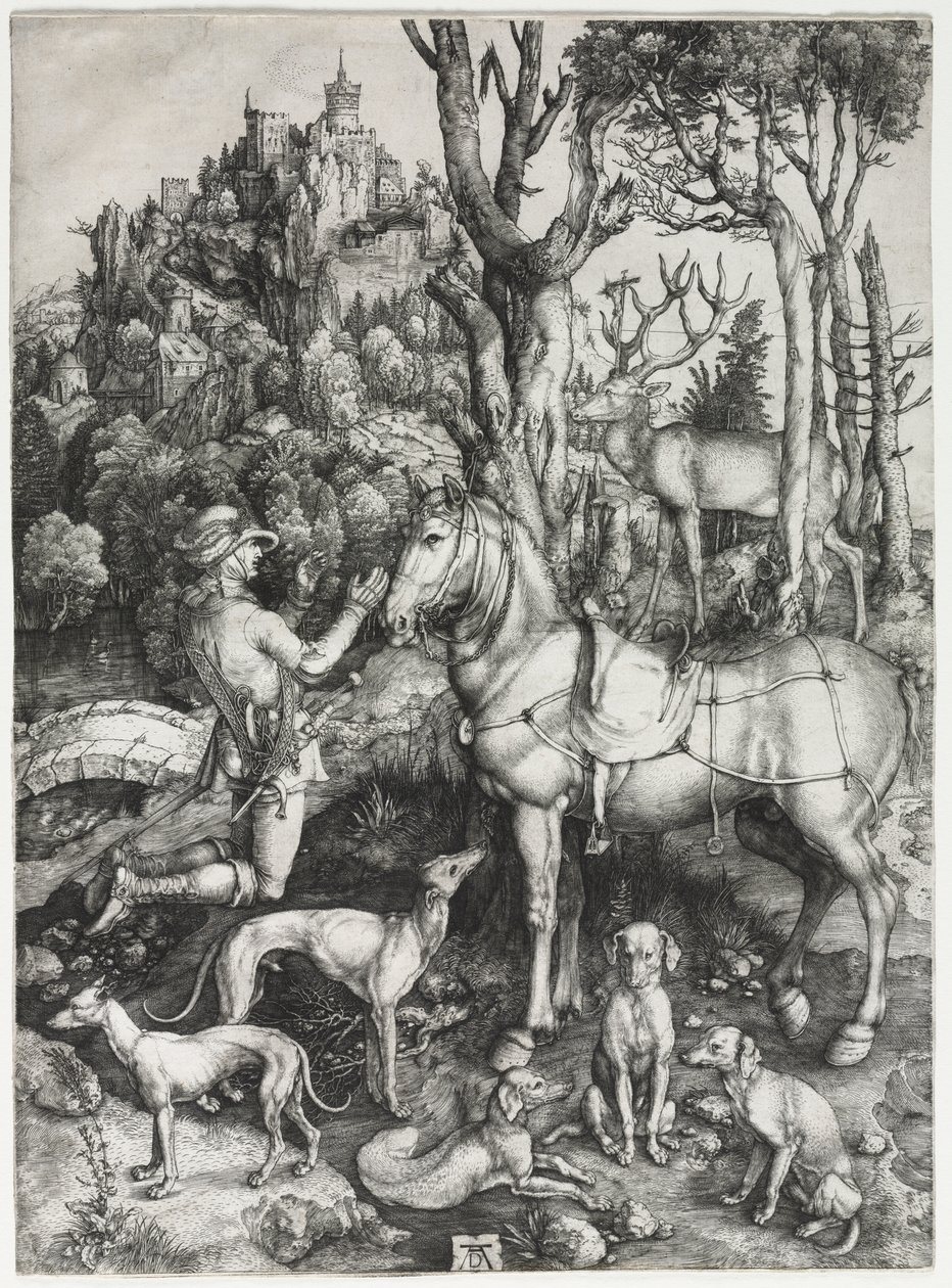 Święty Eustachy autorstwa Albrecht Dürer