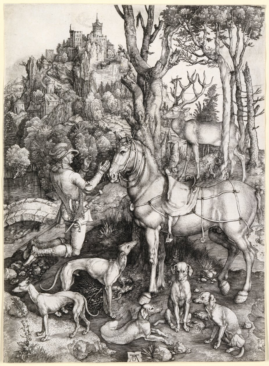 Święty Eustachy autorstwa Albrecht Dürer