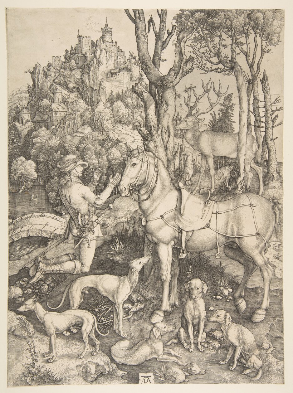 Święty Eustachy autorstwa Albrecht Dürer