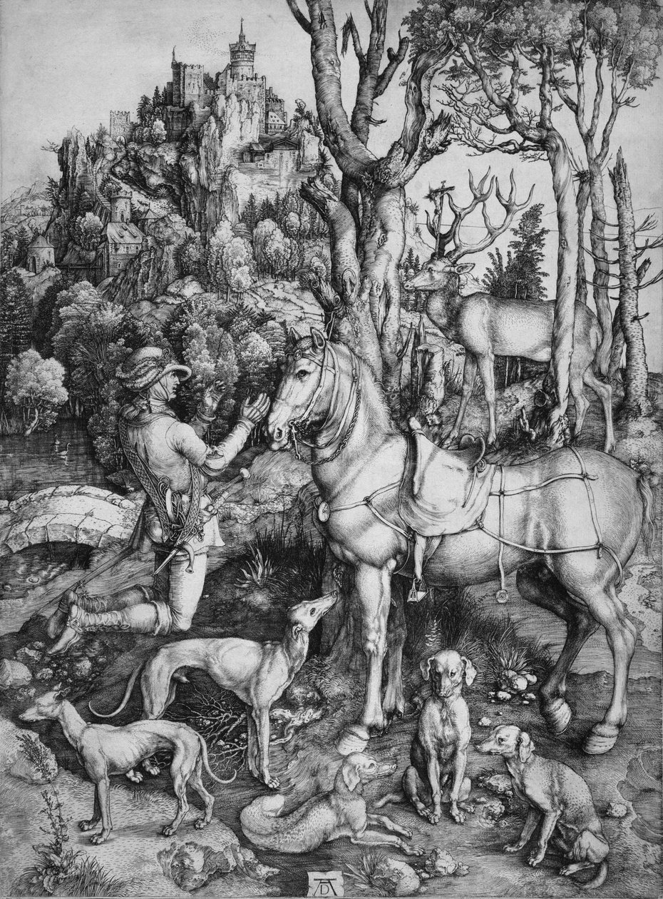 Święty Eustachy autorstwa Albrecht Dürer