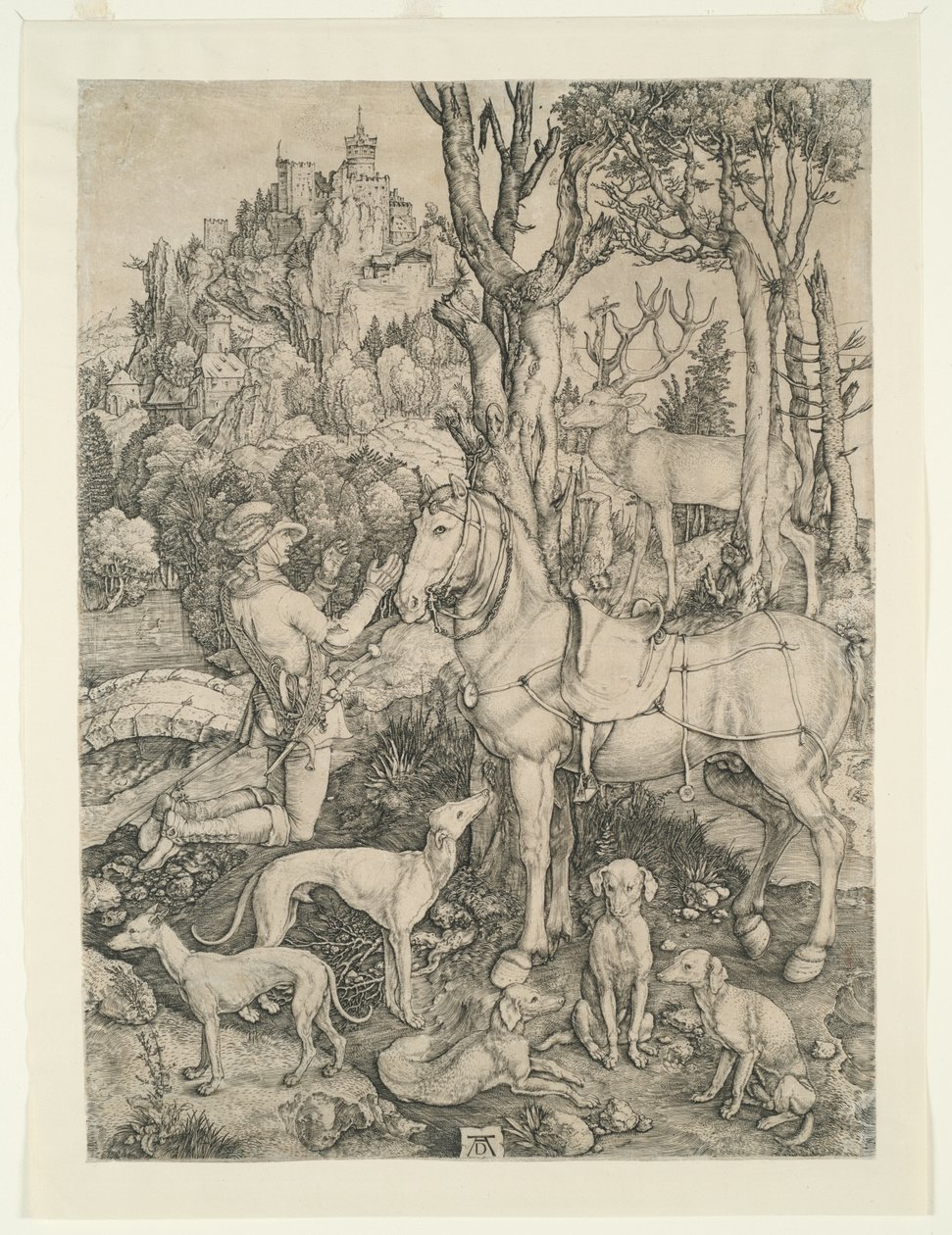 Święty Eustachy autorstwa Albrecht Dürer